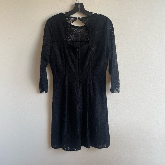 LOFT Cutout Back Lace Dress - Picture 3 of 7